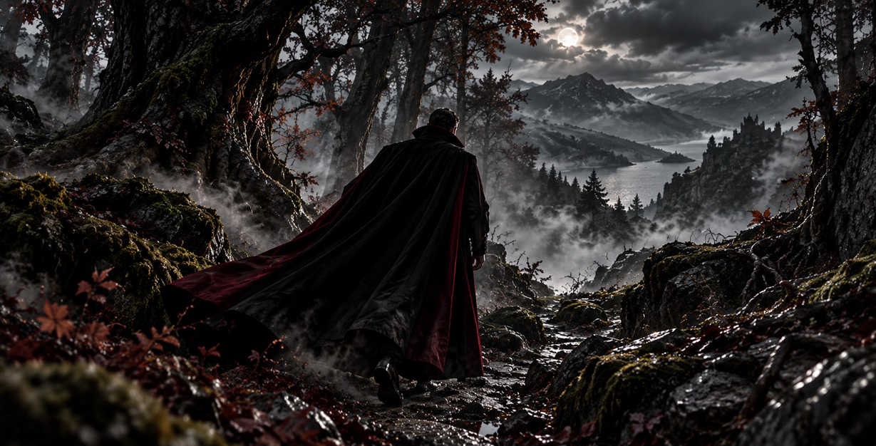 Dracula zostawia za sobą torfowiska i zmierza ku tajemniczym szkockim lasom.